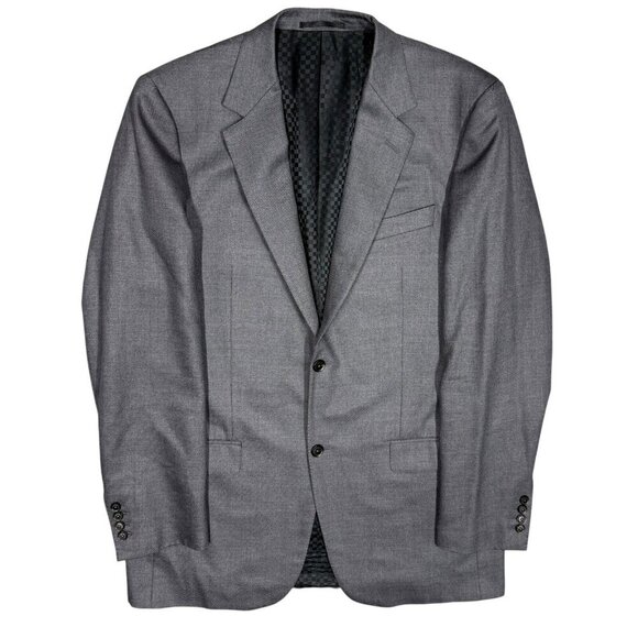Dormeuil Other - Bespoke Valenzia Cloth by Dormeuil Grey Wool Sport Coat Blazer 42L
